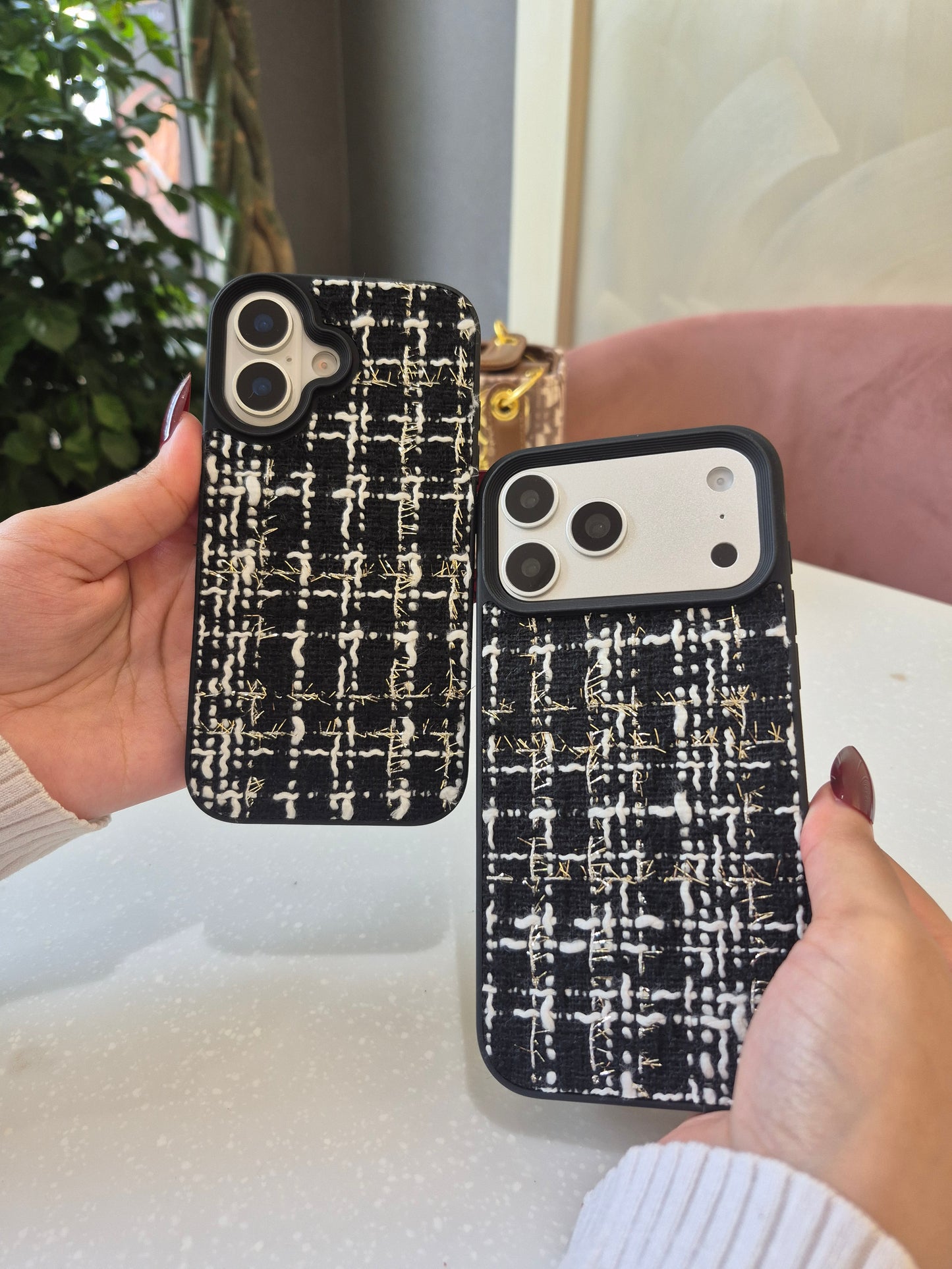 Black Tweed Weave Case