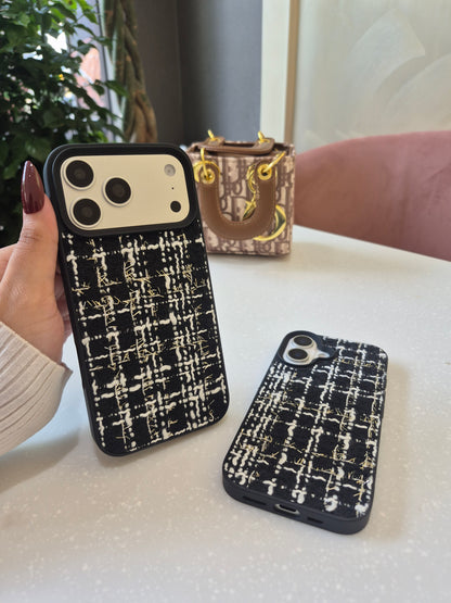 Black Tweed Weave Case