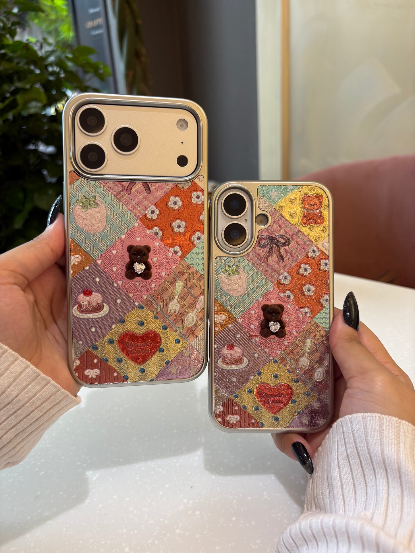 Vintage Patchwork Teddy Case