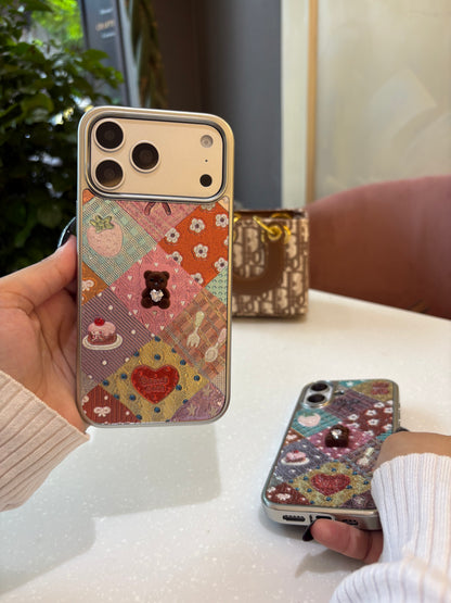 Vintage Patchwork Teddy Case