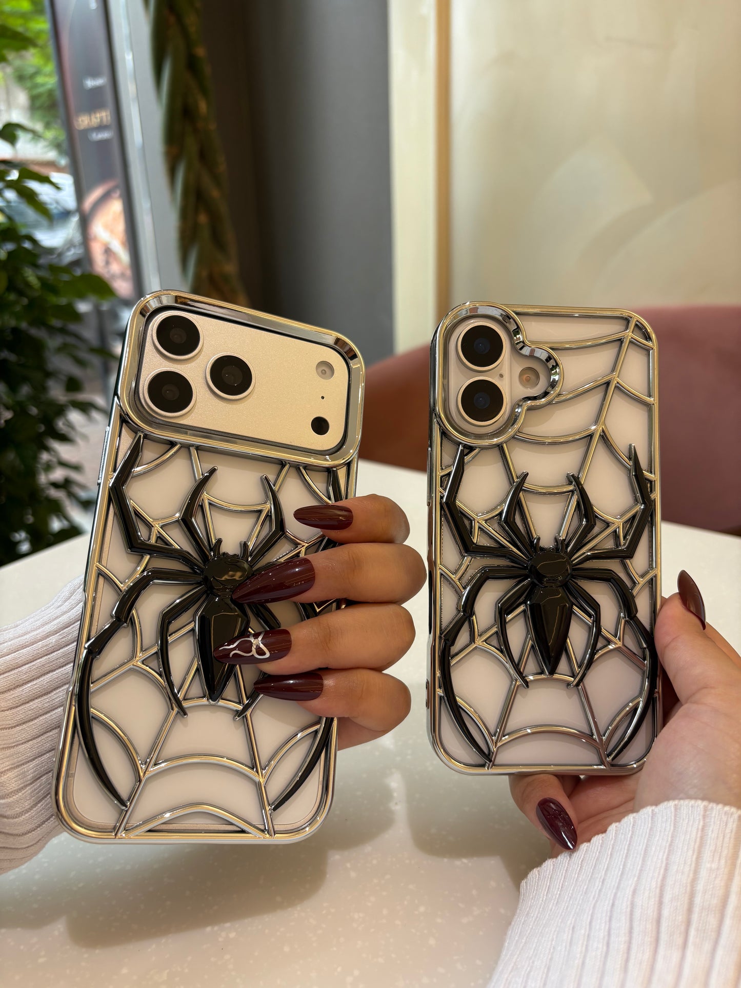 3D Spider Web Phone Case