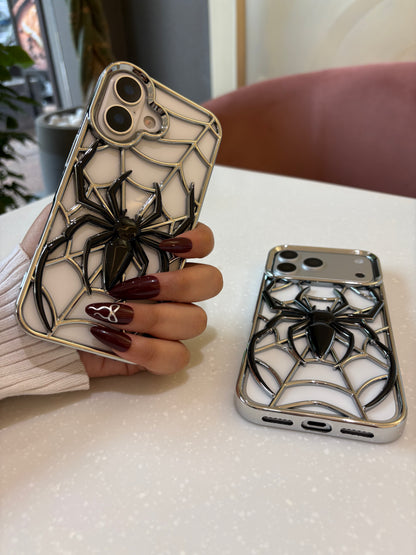 3D Spider Web Phone Case