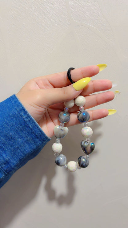 Luxury Marble Charm and Lanyard