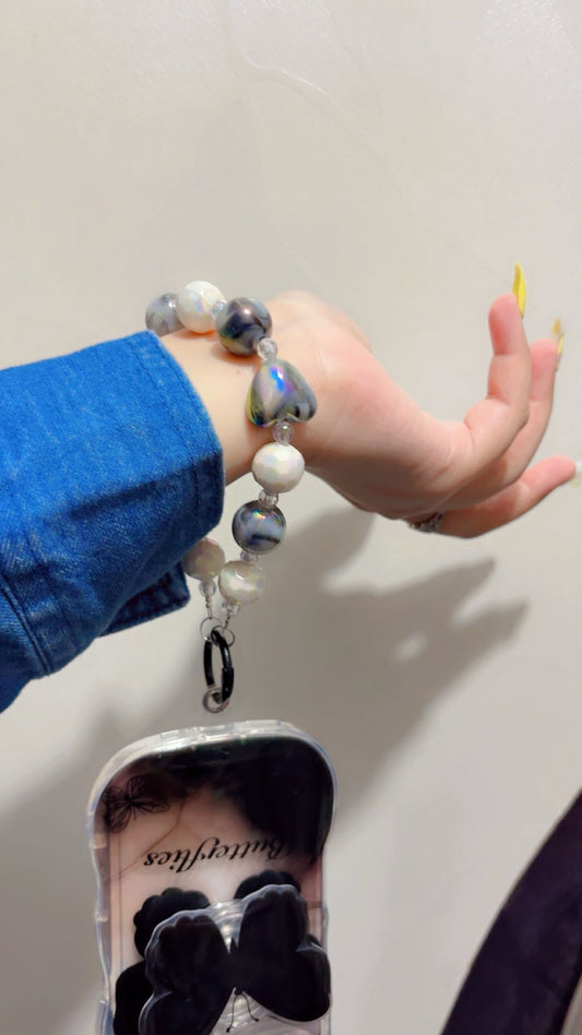 Luxury Marble Charm and Lanyard