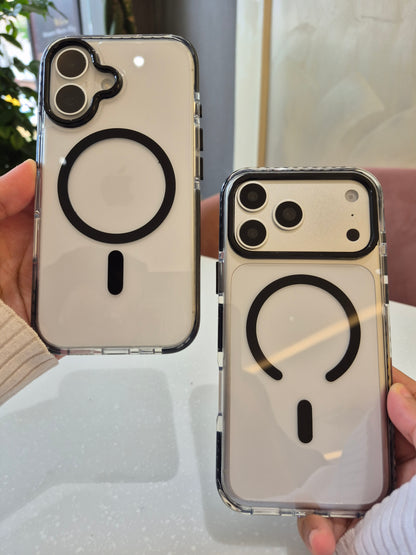 Clear Air Bubble Edges MagSafe Case