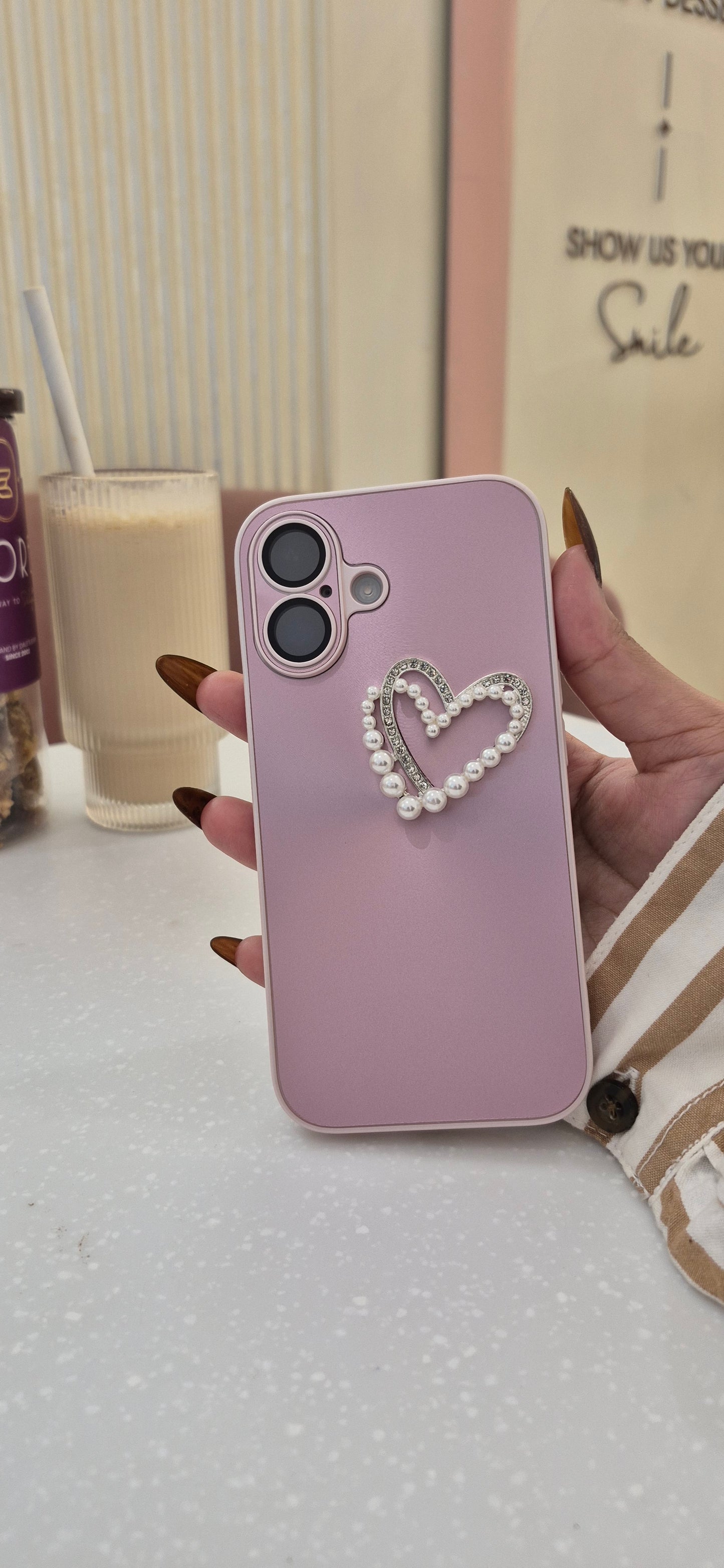 Pearl Heart iPhone Case