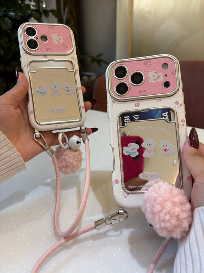 Card Holder Happy Puppy with Charm