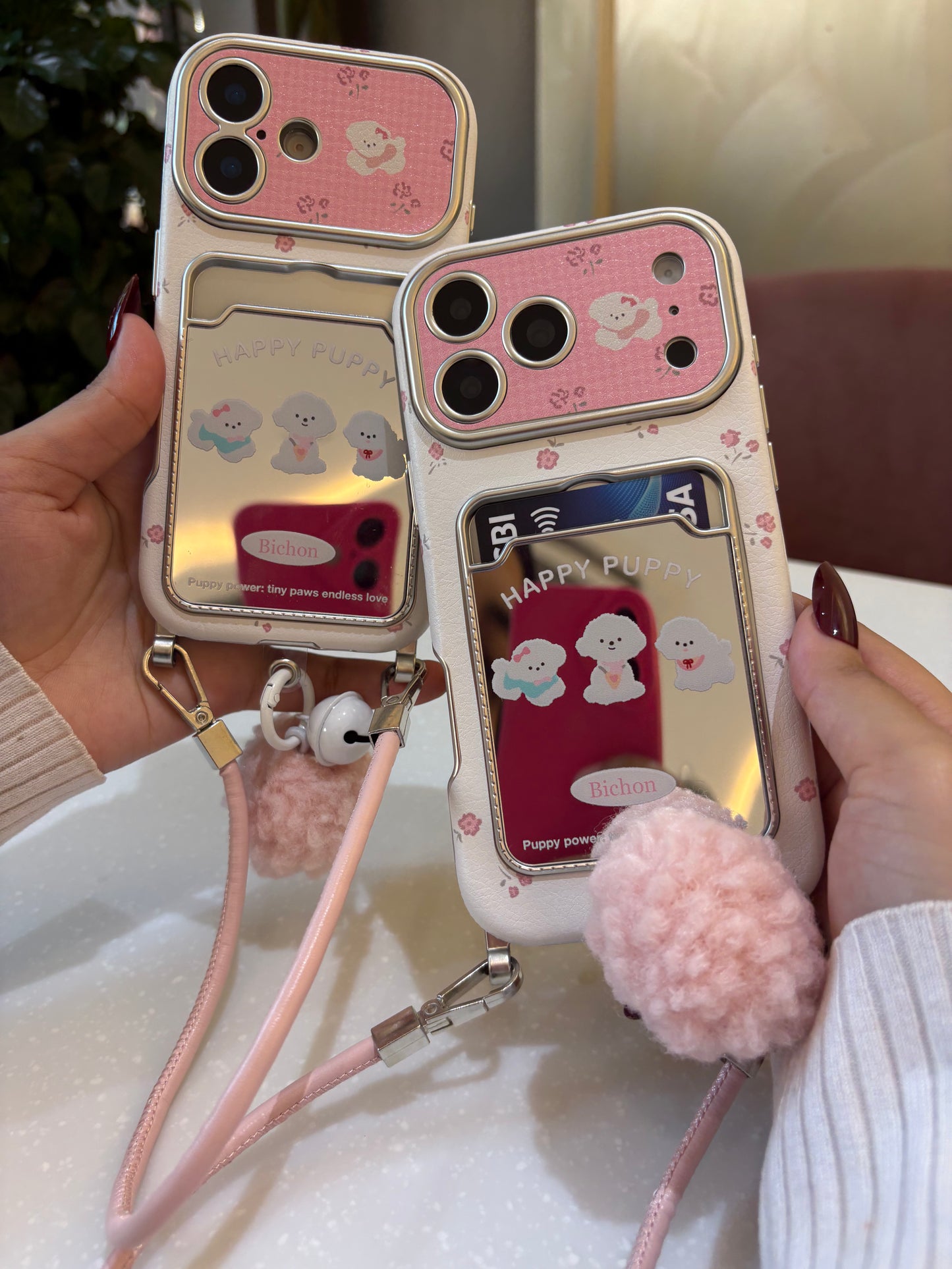 Card Holder Happy Puppy with Charm