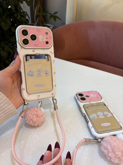 Card Holder Happy Puppy with Charm
