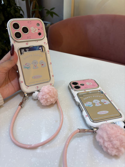 Card Holder Happy Puppy with Charm
