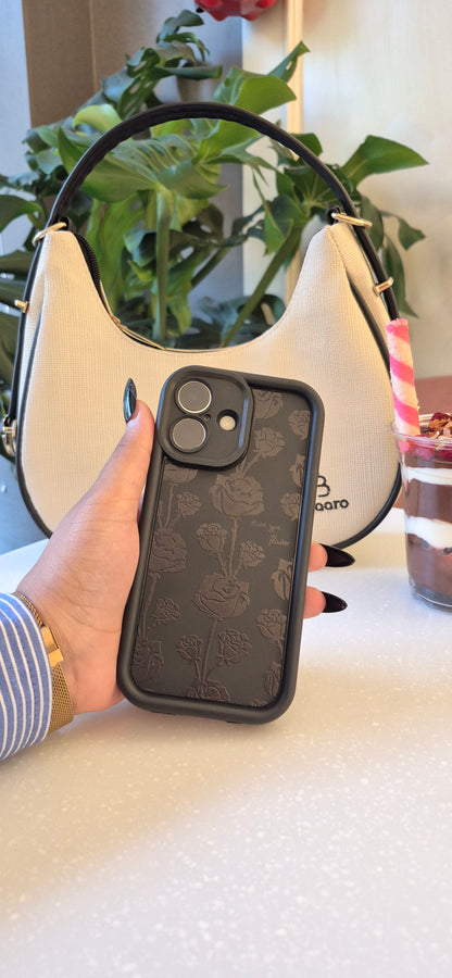 Vintage Dark Rose iPhone Case