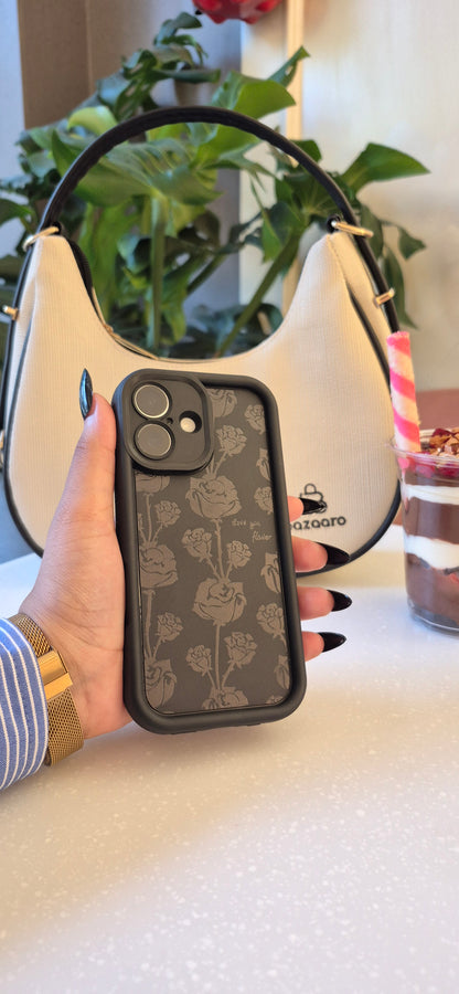 Vintage Dark Rose iPhone Case