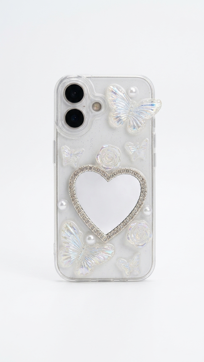Love Mirror Butterfly iPhone Case – Shock Protection