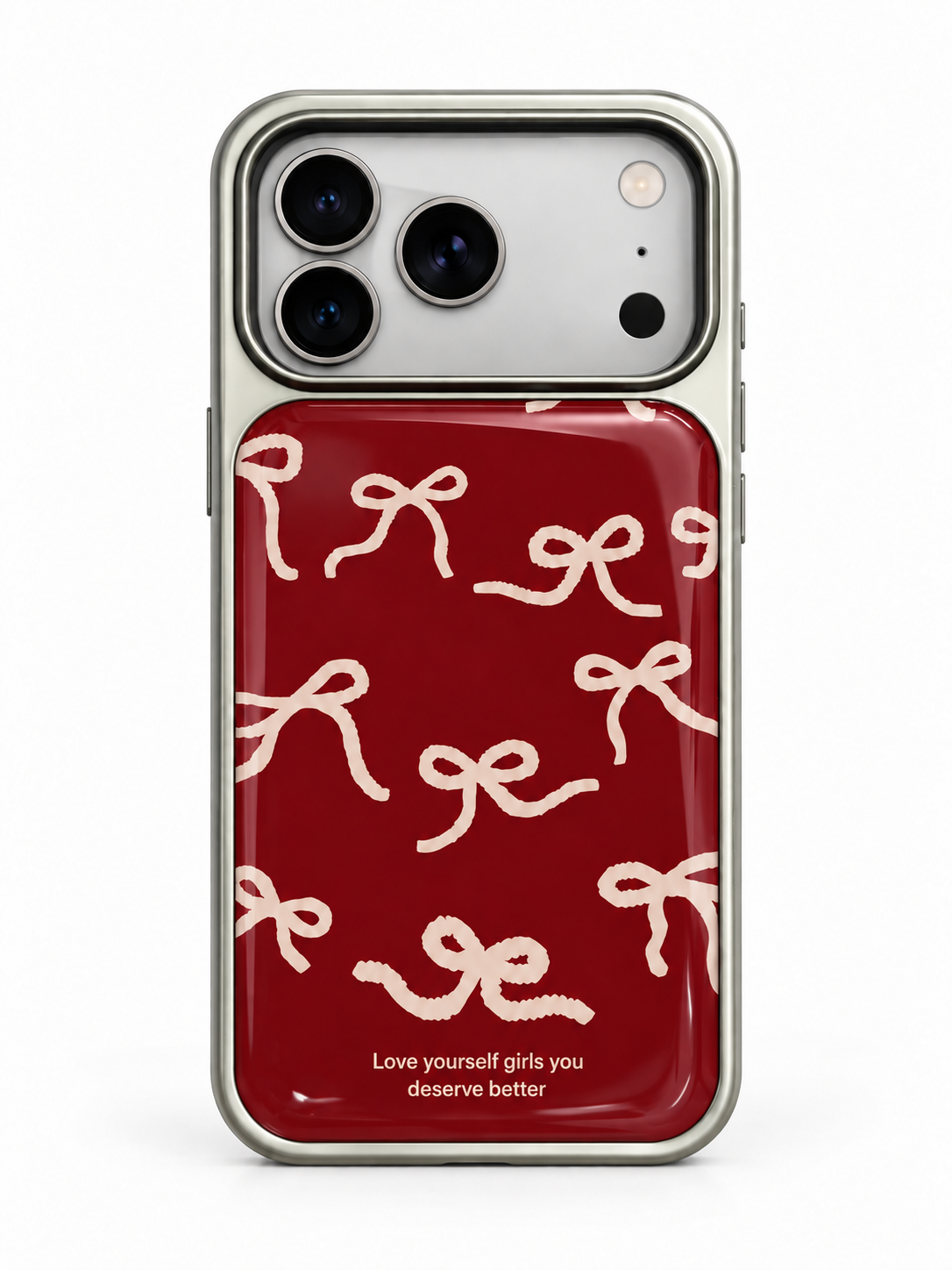 Red Bow Chrome Case
