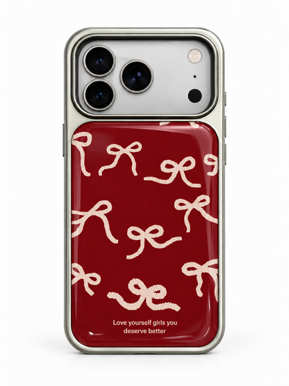 Red Bow Chrome Case