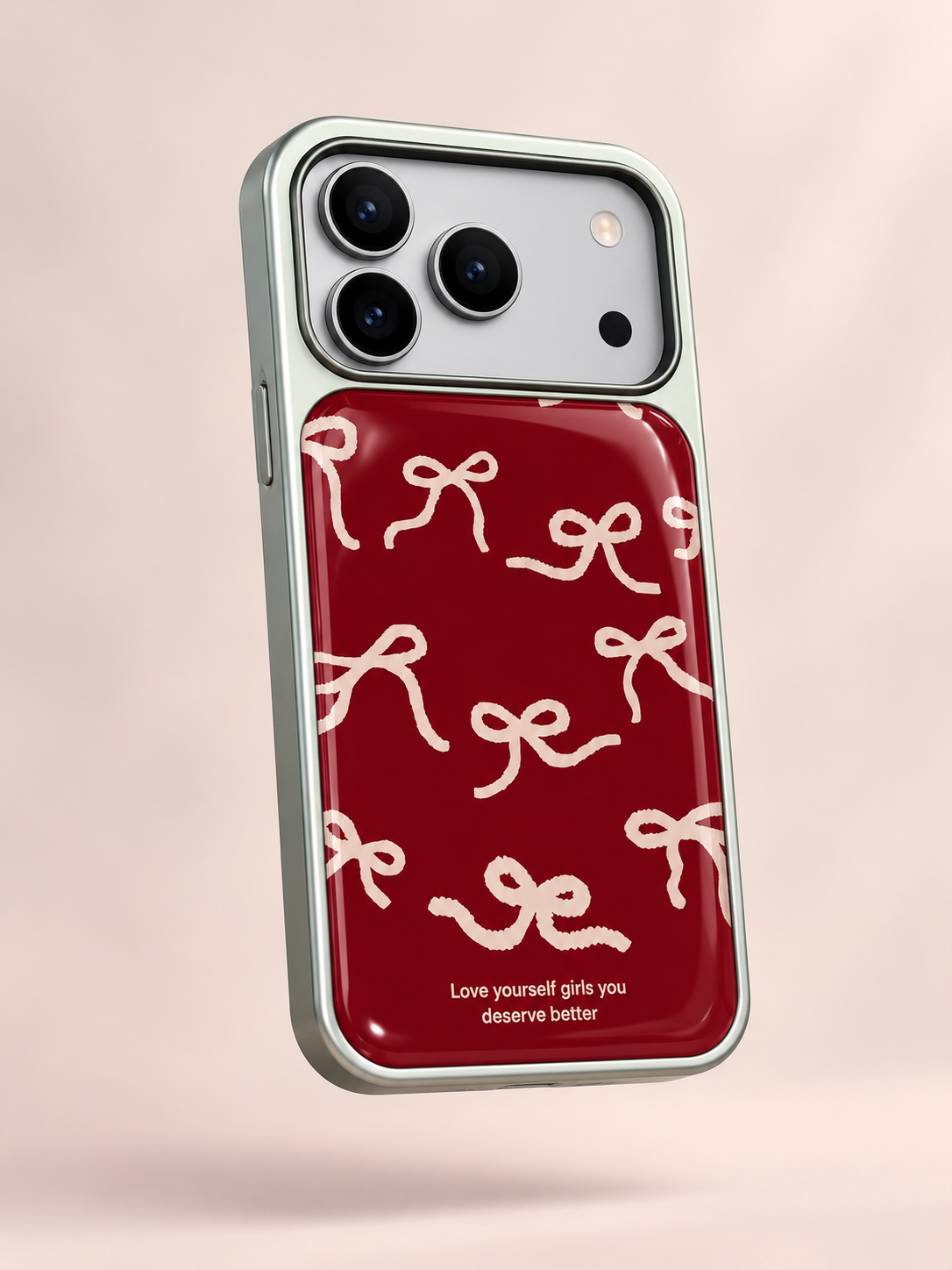 Red Bow Chrome Case
