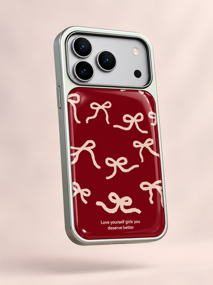 Red Bow Chrome Case