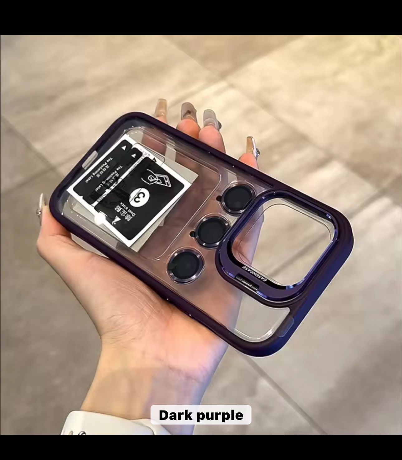 With Lens Film Protect Holder Clear Phone Case (for Men & Women)