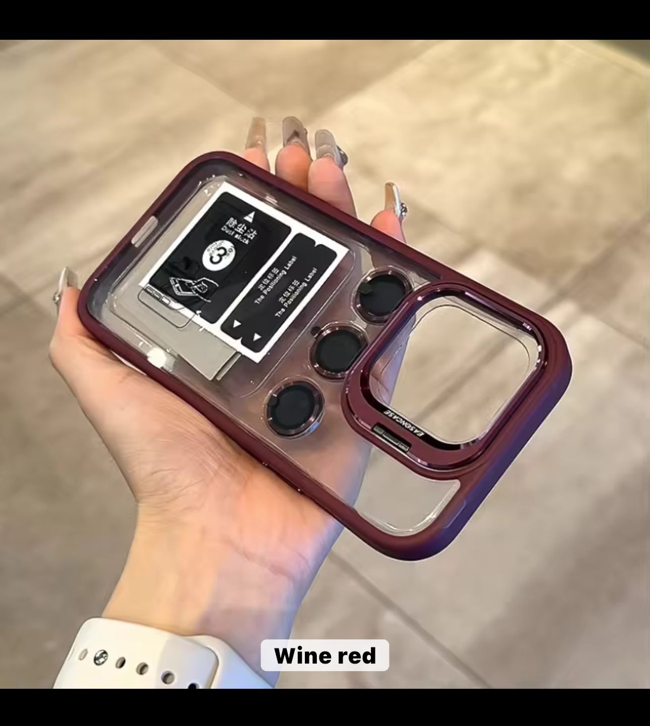 With Lens Film Protect Holder Clear Phone Case (for Men & Women)