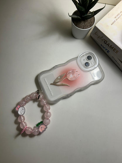 Premium Dual Stand with Charm Tulip iPhone Case