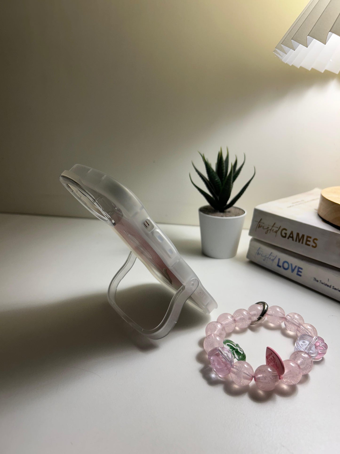 Premium Dual Stand with Charm Tulip iPhone Case