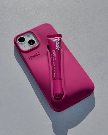 Silicon Lip Gloss iPhone Mobile Case With Tint