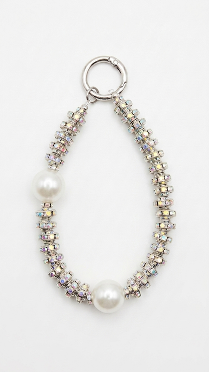 Aurora Pearl Crystal Phone Charm