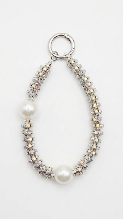 Aurora Pearl Crystal Phone Charm