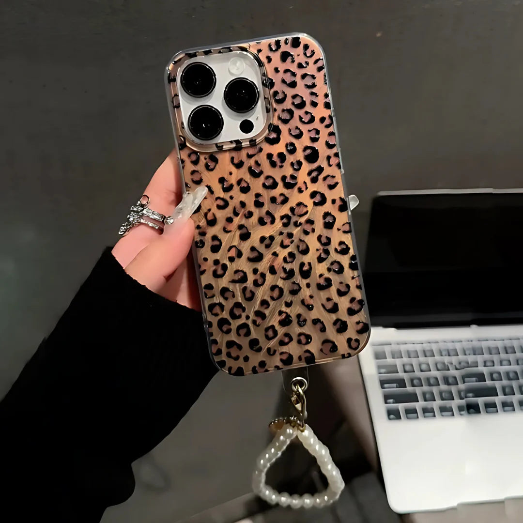 Glamorous Leopard Pearl Luxe Case