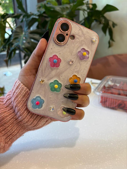 Resin Style Flower Case for iPhone