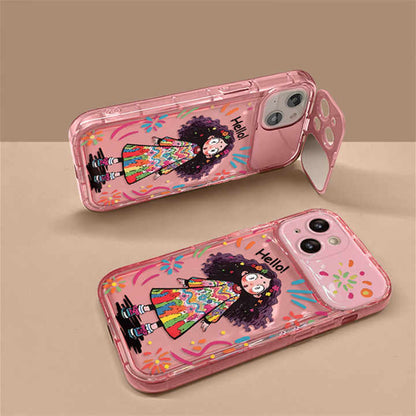 Cute Lens TPU Glam Flip & Snap iPhone Case