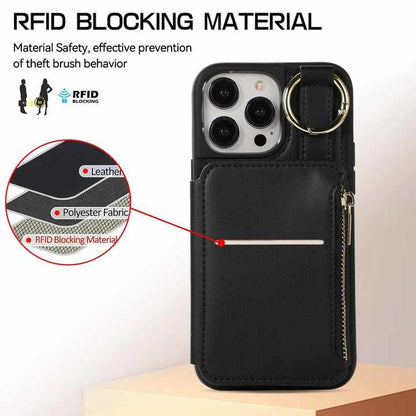 Business multifunction holder crossbody string wallet leather mobile phone case