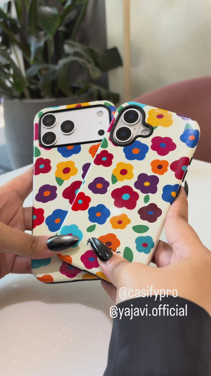 Color Pop Flowers iPhone Case
