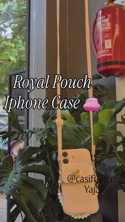 Royal Korean Pearl Pouch Sling iPhone Case