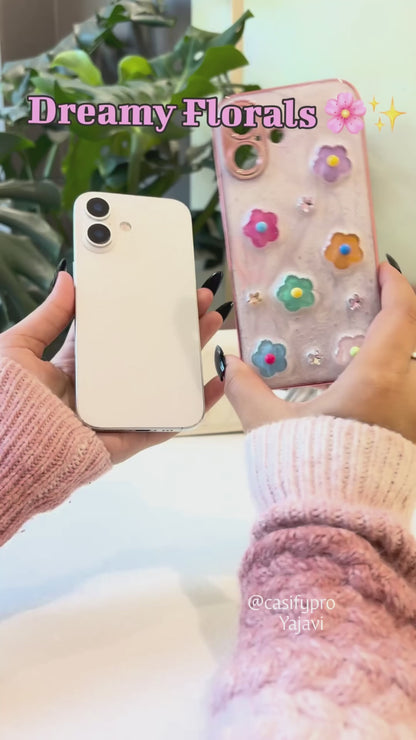 Resin Style Flower Case for iPhone