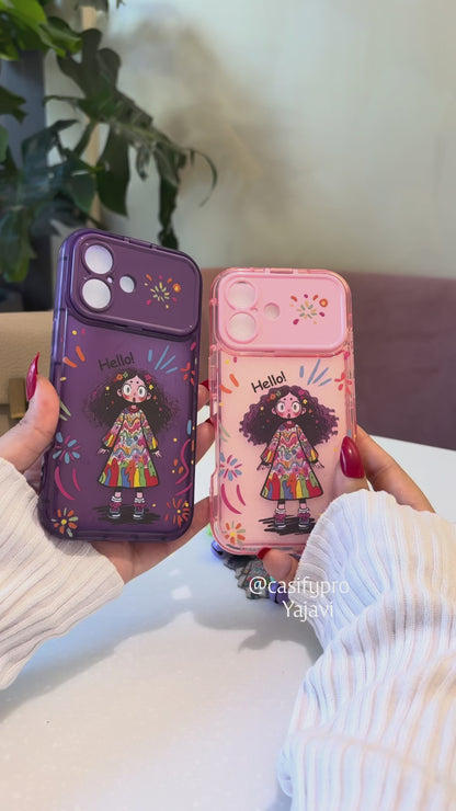Cute Lens TPU Glam Flip & Snap iPhone Case