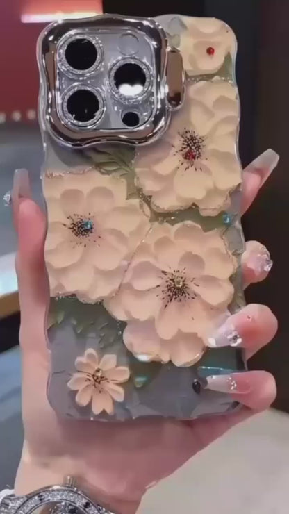 Blossom Oil Painting Flower iPhone Mobile Case