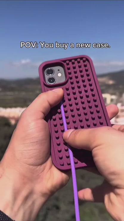 Creative DIY Decompression Soft Phone Case for iPhone
