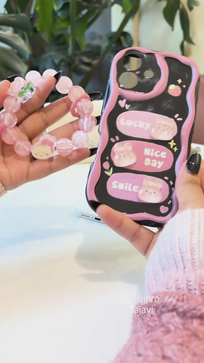 Cute Bunny with Charm Phone Case