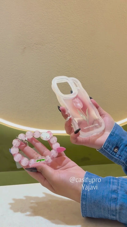 Premium Dual Stand with Charm Tulip iPhone Case