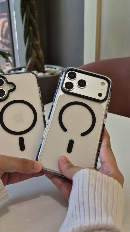 Clear Air Bubble Edges MagSafe Case