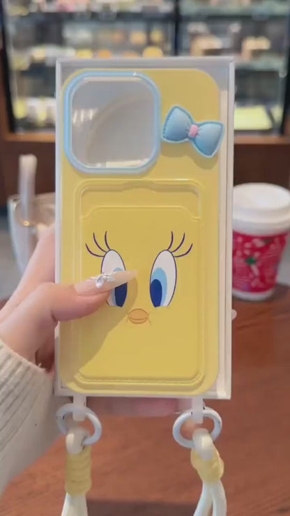 Adorable Tweety Card Holder Case – Cute & Practical iPhone Cover
