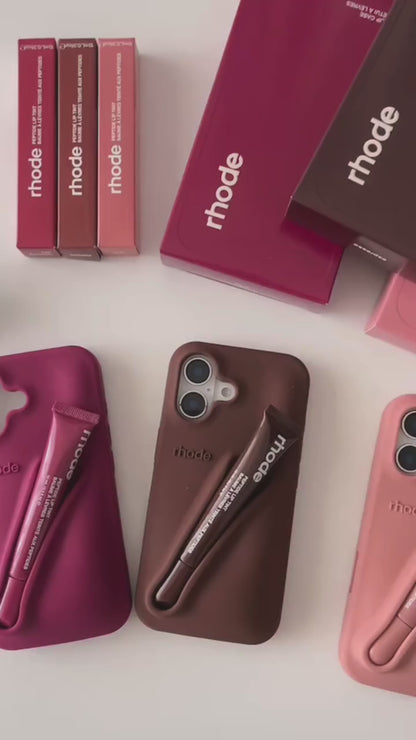 Silicon Lip Gloss iPhone Mobile Case With Tint