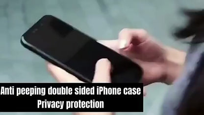Anti Peeping Magnetic Double Sided Glass Protector Metal Bumper Anti Spy Privacy Screen Phone Case for iPhone