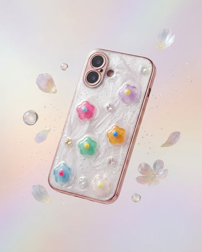 Resin Style Flower Case for iPhone