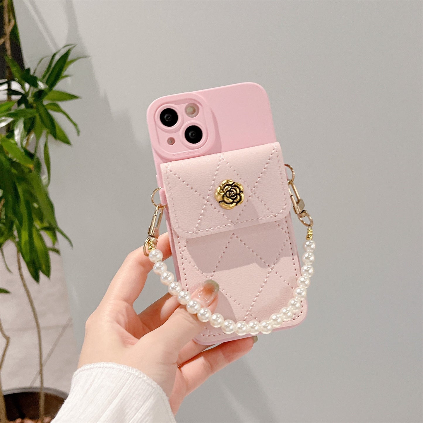 Royal Korean Pearl Pouch iPhone Case