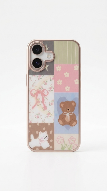 Pastel Teddy Patch MagSafe Case