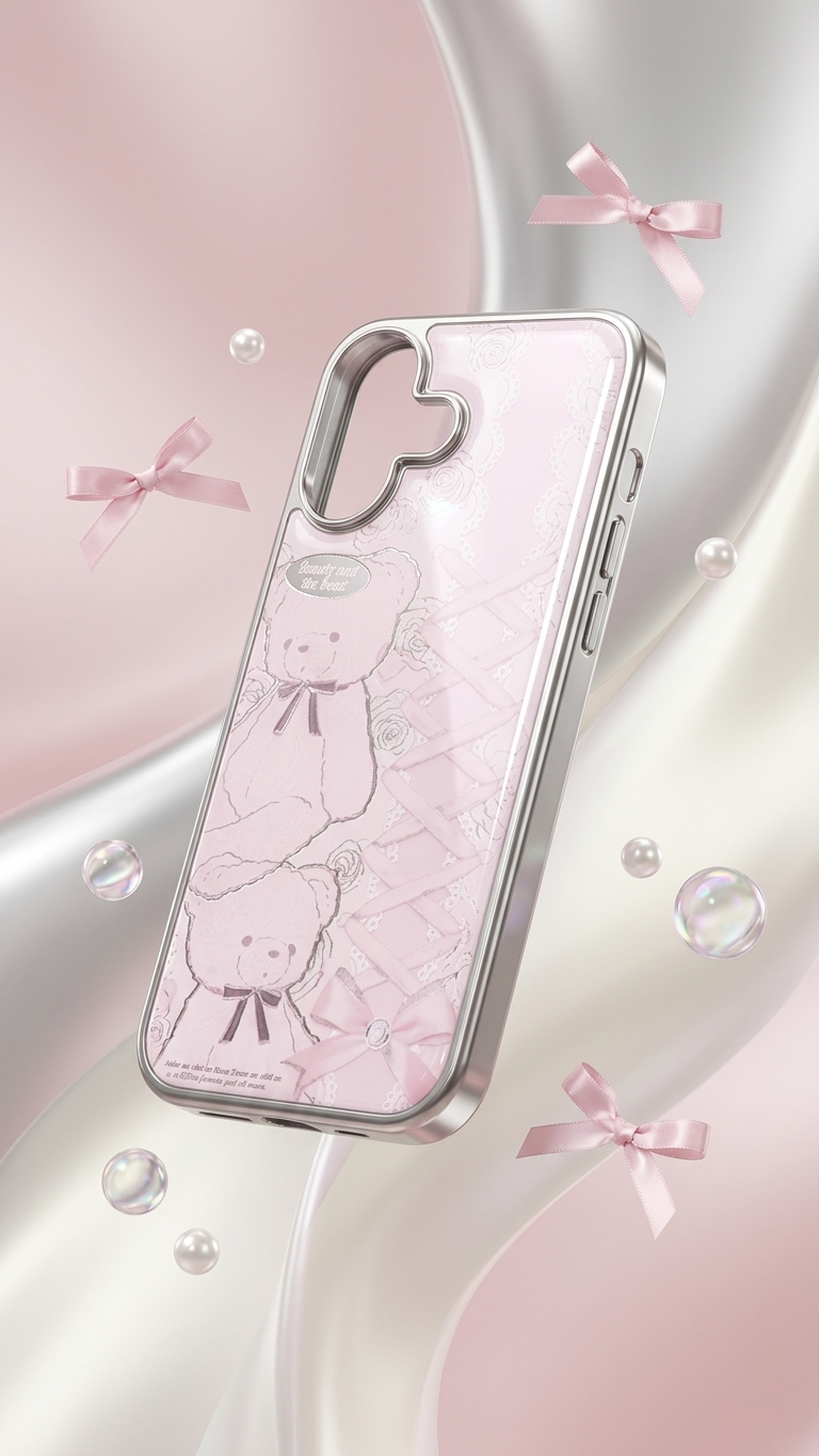 Blush Teddy Lace Case