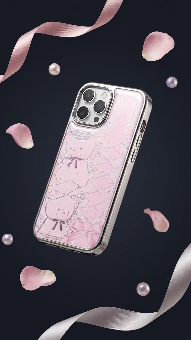 Blush Teddy Lace Case