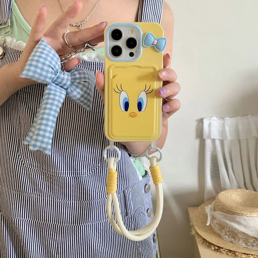Adorable Tweety Card Holder Case – Cute & Practical iPhone Cover